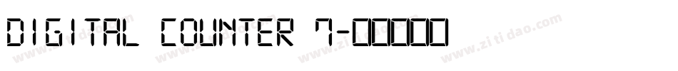Digital Counter 7字体转换